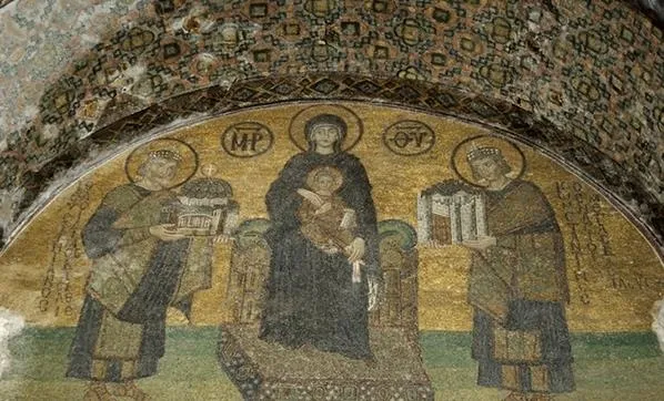 Ayasofya Camii'ndeki fresklere ne olacak sorusu cevap buldu! İşte o perdeler...-4