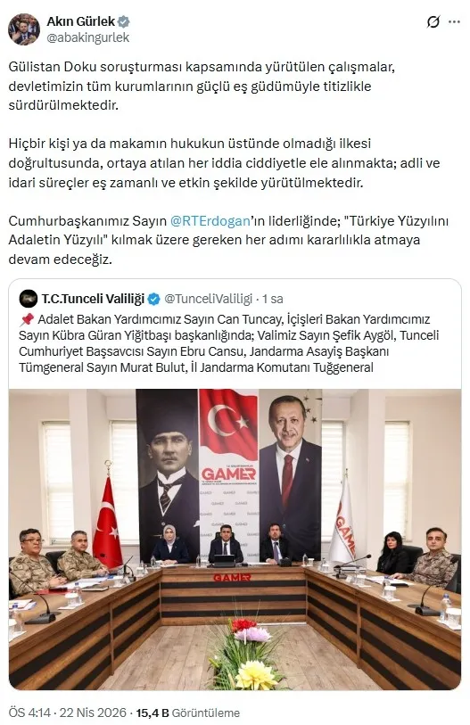 bakan-gurlekten-gulistan-doku-mesaji-hicbir-kisi-ya-da-makam-hukukun-ustunde-degil-1776865720487.jpeg Bakan Gürlek'ten Gülistan Doku mesajı: Hiçbir kişi ya da makam hukukun üstünde değil-2