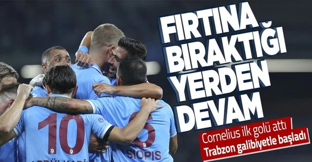 Son dakika: Trabzonspor İstanbul’da galip! Sezonun ilk golü Cornelius’tan
