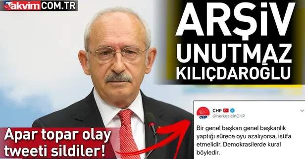 CHP olay tweeti sildi!