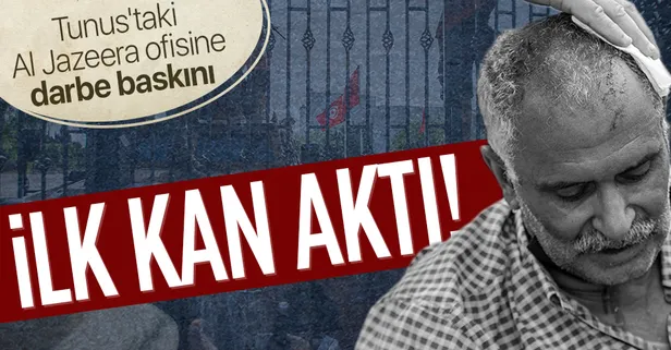 SON DAKİKA: Tunus'taki Al Jazeera ofisine darbe baskını: İlk kan aktı