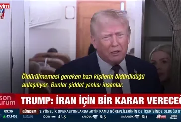 Trump'tan İran açıklaması - Video