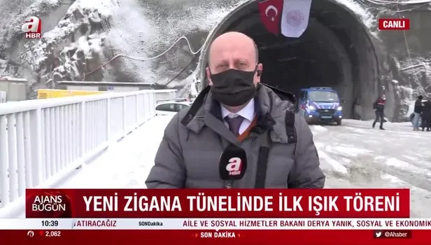 Yeni Zigana Tüneli’nde ilk ışık töreni!