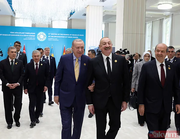 Azerbaycan'da "Türk" zirvesi! Aliyev Başkan Erdoğan'ı böyle karşıladı - 10