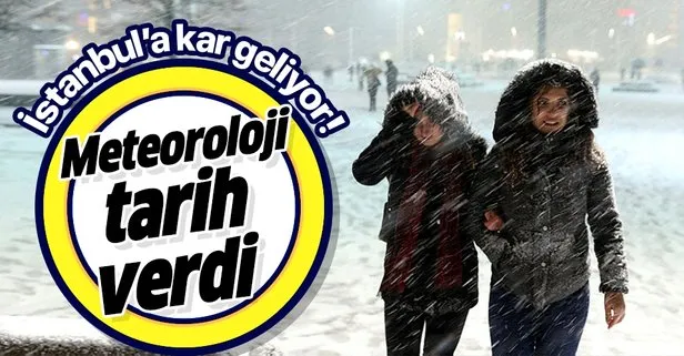 Hava durumu | Meteoroloji İstanbul’a kar yağışı için tarih verdi
