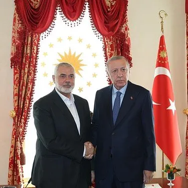 Başkan Erdoğan Hamas Siyasi Büro Başkanı İsmail Haniye’yi kabul etti: Gazze masada!