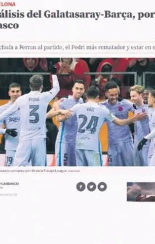 Dış basın Galatasaray-Barcelona maçına geniş yer verdi: “Barça cehennemde hayatta kaldı”