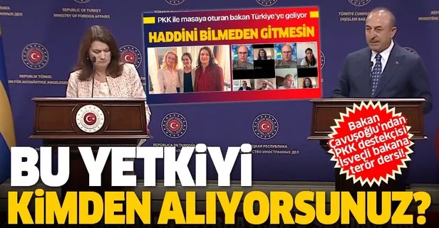 Son dakika: Bakan Çavuşoğlu’ndan terör sevici Linde’ye sert tepki: Bu yetkiyi kimden alıyorsunuz?