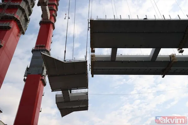 1915 Çanakkale Köprüsü 318 metre yükseklikten görüntülendi - 8