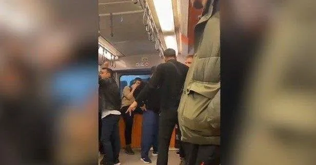 Metroda gençlere hakaret yağdıran saldırgan gözaltına alındı!