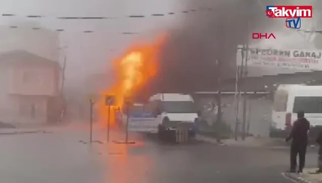 CHP'li İBB'ye bağlı İSKİ'nin çalışmasında doğal gaz borusu patladı