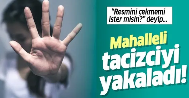 Mahalleli tacizciyi yakaladı!