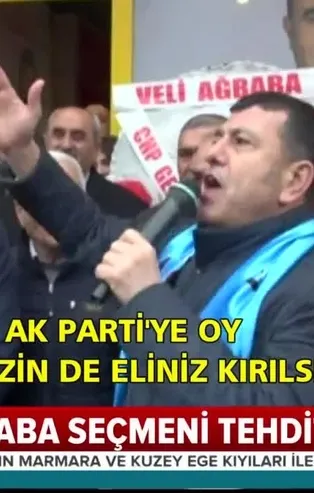 CHP Veli Ağbaba'dan skandal sözler "AK Parti'ye oy verenin elleri kırılsın"