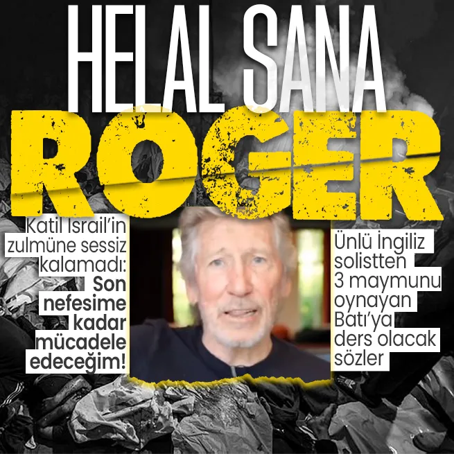 Pink Floyd grubunun solisti İngiliz şarkıcı Roger Watersten katil İsraile tepki: İsrail ile son nefesime kadar mücadele edeceğim!
