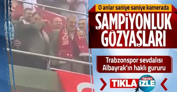 Eski Hazine ve Maliye Bakanı Berat Albayrak’ın ’şampiyonluk’ gözyaşları