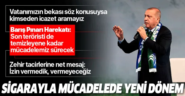 Başkan Erdoğan’dan elektronik sigara mesajı: İzin vermedik, vermeyeceğiz