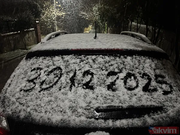 Meteoroloji sarı kodla uyarmıştı: İstanbul'da kar yağışı başladı! Okullar tatil olacak mı? - 1