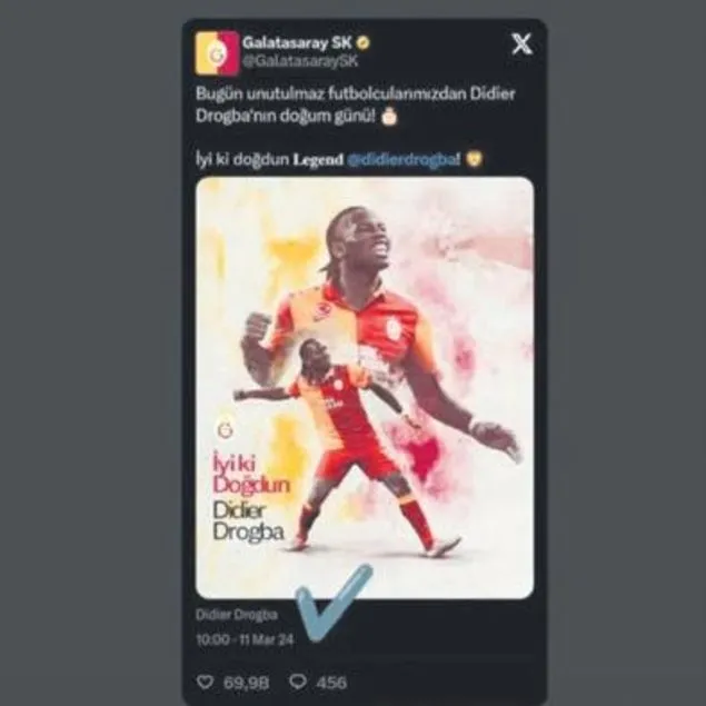 Drogba’dan gönderme