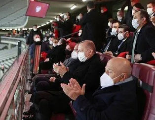 Başkan Erdoğan Letonya maçını statta izledi