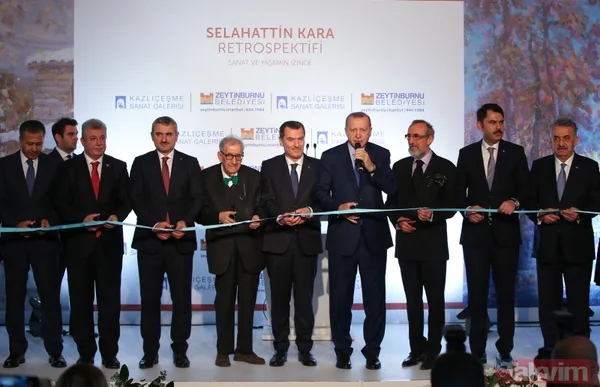 Başkan Recep Tayyip Erdoğan 'Selahattin Kara Resim Sergisi'nin açılışına katıldı - 3