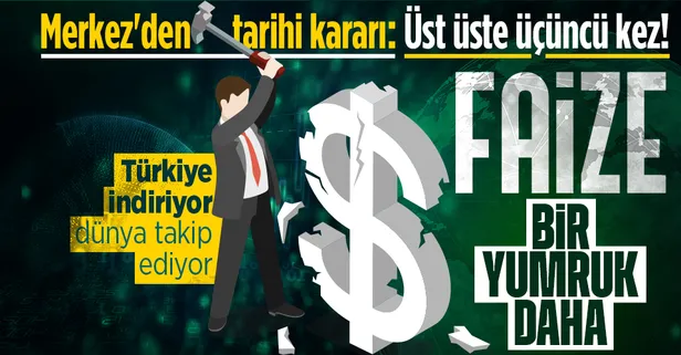 SON DAKİKA! Merkez Bankasından faize bir yumruk daha! PPK'dan indirim kararı çıktı