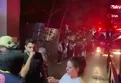 Yangına banyoda yakalandı