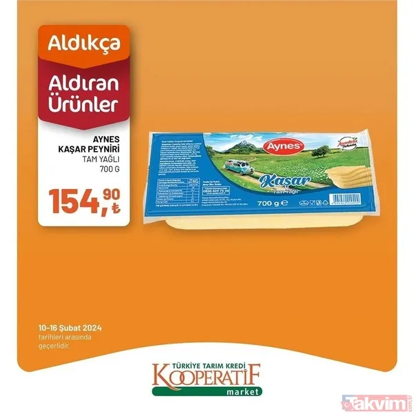 Tarım Kredi market 10-16 Şubat fiyat listesi! 41 üründe dev indirim! Peynir, 94.90 TL, Çay 54.90 TL, 6'lı kağıt havlu 54.90 TL... - 9