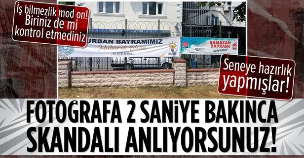 CHP’li Küçükçekmece Belediyesi’nden yeni bir skandal daha! Kurban Bayramı yerine Ramazan Bayramı afişi astırdılar!