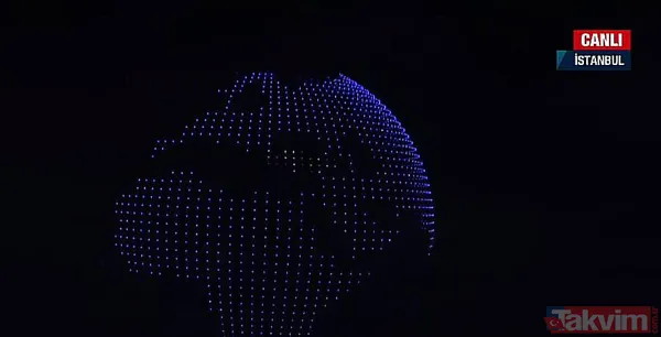 Başkan Erdoğan 'Türkiye Yüzyılı' butonuna bastı! Boğaz'da tarihi 'Cumhuriyet' şöleni: Nefes kesen havai fişek ve drone gösterisi - 3