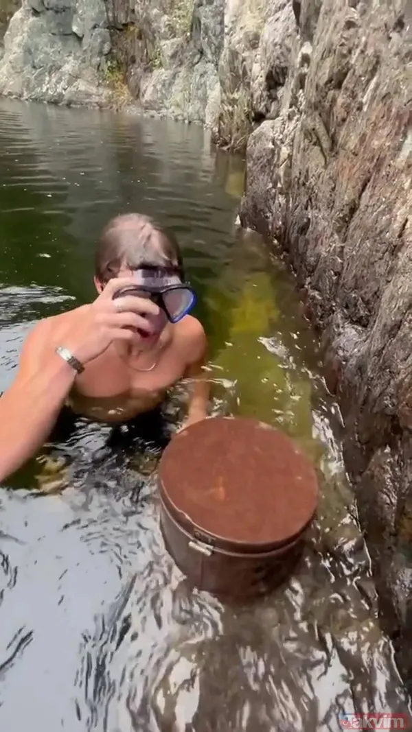 Kıymeti paha biçilemez... Nehirde yüzerken gizemli kutu buldu! İçini açtığında çıkanlar şaşkınlık yarattı! - 4