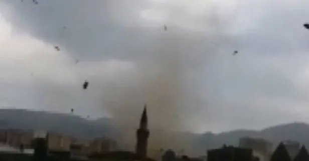 Son dakika: Erzurum’da korkutan hortum! O anlar kameralara yansıdı