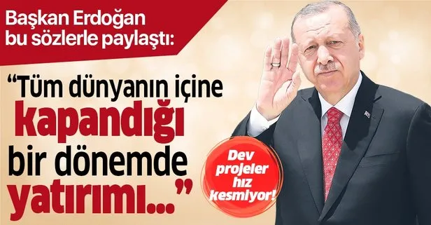 Başkan Erdoğan’dan ’Hidroelektrik Üretim Tesisleri’ne ilişkin paylaşım