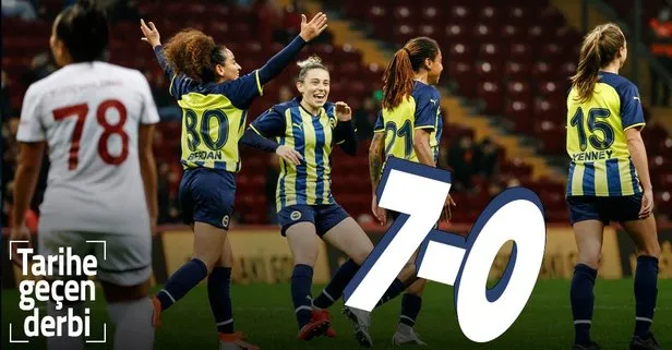 Shameeka şov yaptı! Kadınlar derbisinde farklı skor! Galatasaray 0-7 Fenerbahçe | MAÇ SONUCU