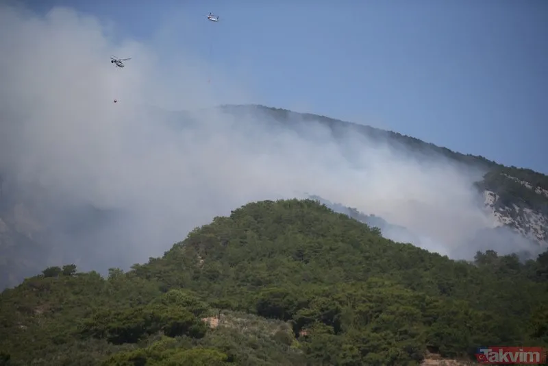 SON DAKİKA: Kazdağları’nda orman yangını! Havadan ve karadan müdahale başladı