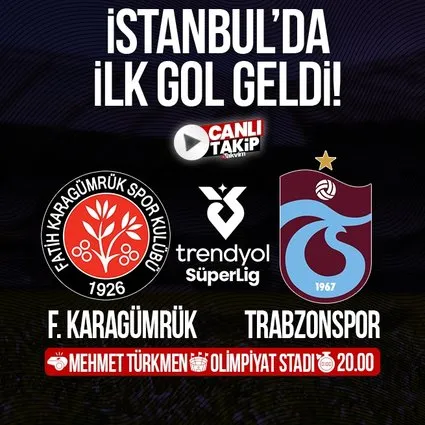 Fatih Karagümrük - Trabzonspor | CANLI