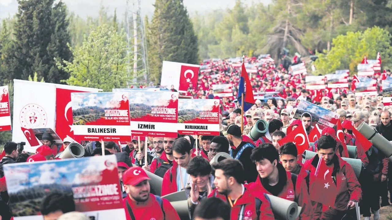 Çanakkale’de Kahraman 57’nci Alay’a Vefa Yürüyüşü yapıldı!
