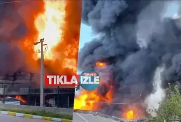 SON DAKİKA: İZMİR'DE FABRİKA YANGINI!