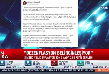Mehmet Şimşek'ten enflasyon açıklaması!