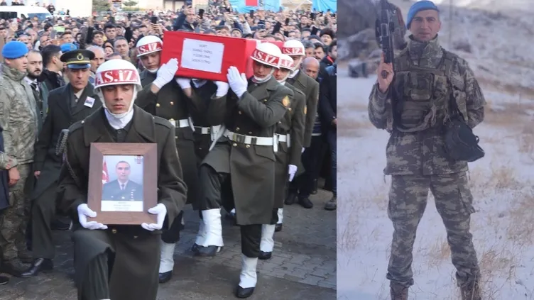 Şehit İsmail Yazıcı Gümüşhane'de son yolculuğuna uğurlandı! 4 aylık hamile eşi gözyaşı döktü!