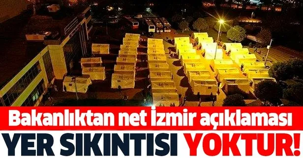 İçişleri Bakanlığı Sözcüsü İsmail Çataklı: İzmir’de afetzedelerimiz için yer sıkıntımız yok