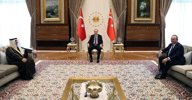 Başkan Erdoğan, Kuveyt Dışişleri Bakanı El-Sabah’ı kabul etti