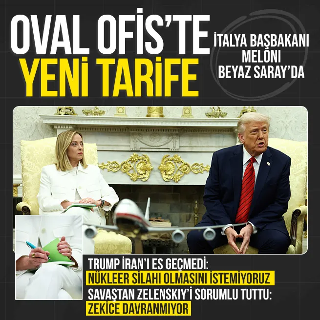 İtalya Başbakanı Meloni Beyaz Sarayda! ABD Başkanı Donald Trump ile kritik görüşme