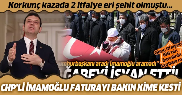 Kadıköy'de feci kazada 2 itfaiye eri şehit olmuştu! CHP’li Ekrem İmamoğlu faturayı bakın kime kesti?