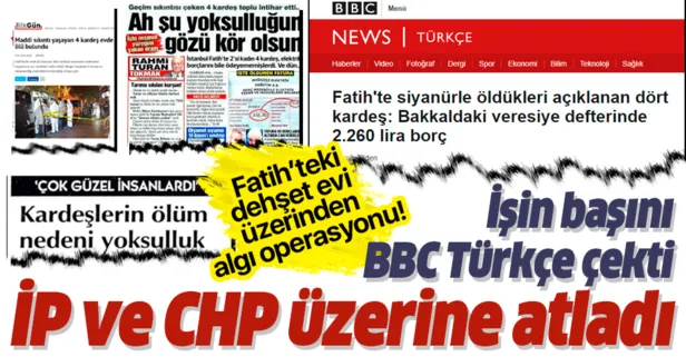 Fatih'teki dehşet evi üzerinden algı operasyonu! İşin başını BBC Türkçe çekti