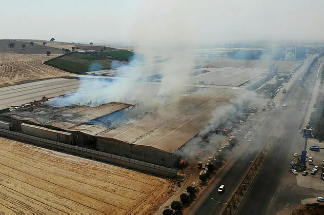 Kahramanmaraş'ta fabrika yangını
