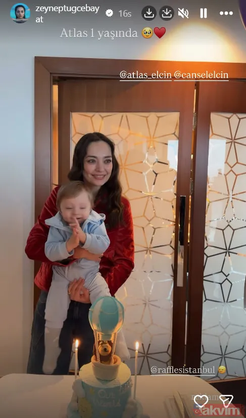 Zeynep Tuğçe Bayat ve Cansel Elçin'den duygusal paylaşımlar: Oğulları Atlas 1 yaşına bastı - 7