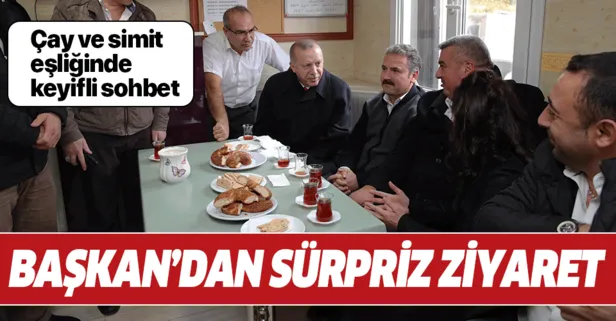 Başkan Erdoğan'dan taksicilere sürpriz ziyaret
