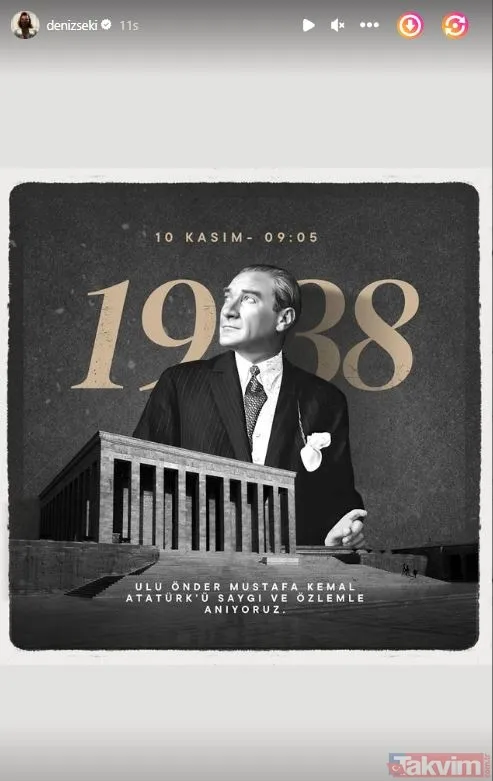 Ünlüler 10 Kasım’da Mustafa Kemal Atatürk'ü böyle andı: 85 yıl önce sadece bedenini toprağa koyduk! Müge Anlı, Esra Erol, Seda Sayan... - 25