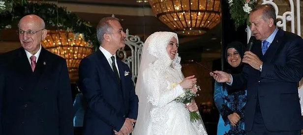 Cumhurbaşkanı Erdoğan nikah şahidi oldu