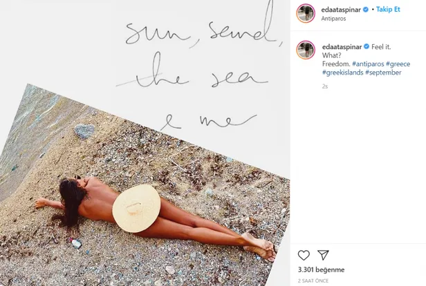 Eda Taşpınar'ın bitmek bilmeyen tatilinin maaliyeti 7 aileyi doyurur 'yazık o paralara'! Bikini kraliçesi şezlongdan harcıyor-5